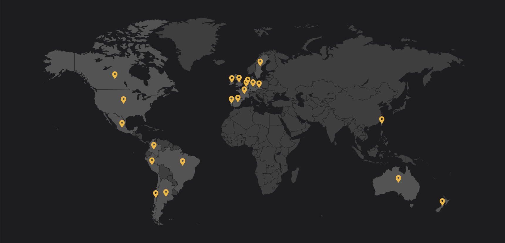Britecyde Media Global Map