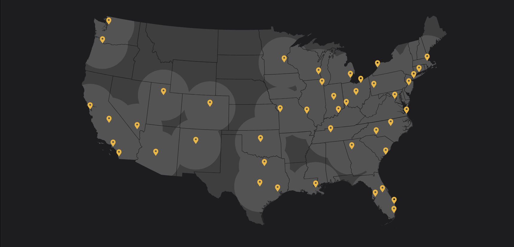 Britecyde Media US Map